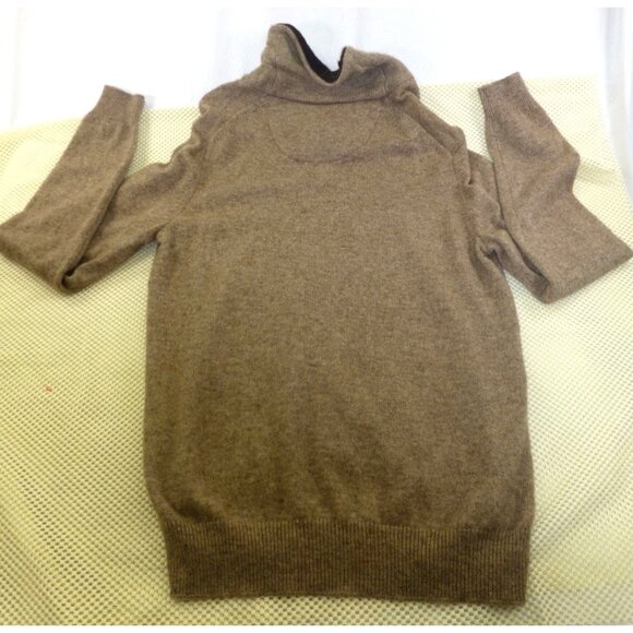 JOS. A. Bank Reserve Lambswool Blend Brown Sweater W/ Mock Neck Size Large - Picture 2 of 10
